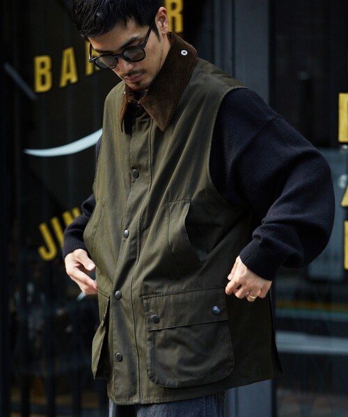 Barbour（バブアー）の「Barbour/バブアー 別注 BEDALE VEST/ビデイル
