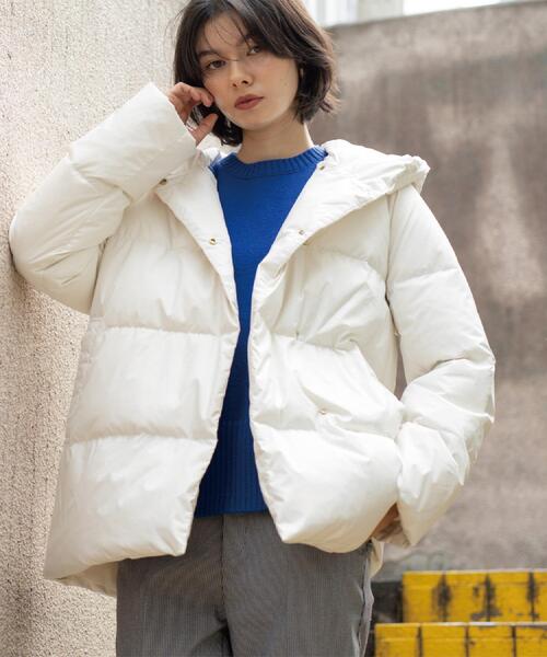 セール】撥水フードミドルダウンコート【防風/抗菌防臭/洗濯機OK】《S