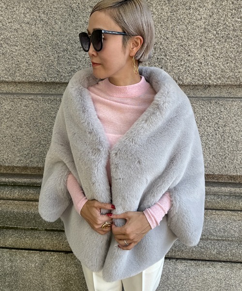 リッチボリュームファーケープ（その他アウター）｜JENNE（ジェンヌ