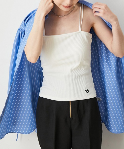 セール】【ViVi12月号掲載】【選べる着丈】カップ付きロゴ刺繍