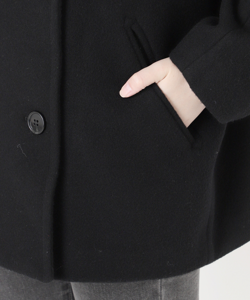 セール】《WEB限定》尾州ウールショートPコート（ピーコート