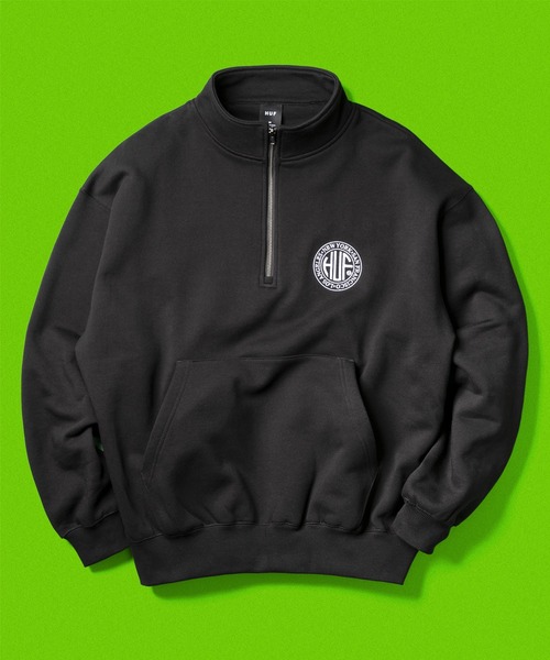 REGIONAL HALF ZIP FLEECE / HUF ハフ ヘビーウェイト ハーフジップ