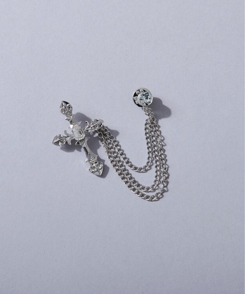 クロスチェーンブローチ（ブローチ/コサージュ）｜Ellno Loset（エルノ