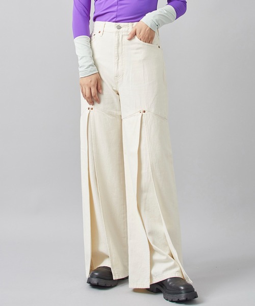 kotohayokozawa(コトハヨコザワ)】レイヤードデニムパンツ（デニム