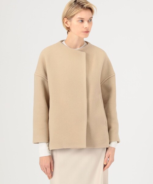 BALLSEY（ボールジィ）の「ウールナイロンベロア コクーンコート（ノー