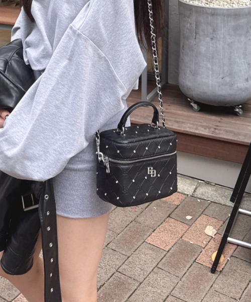 ZOZO限定！！】ラインストーンキルティングBAG（ショルダーバッグ