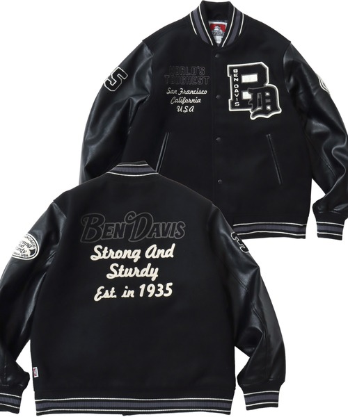 セール】BEN DAVIS/ベンデイビス BD STADIUM JACKET/オーバーサイズ