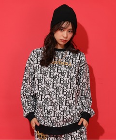 ブランド古着】薔薇 ローズフラワーデザイン総柄ニットセーター