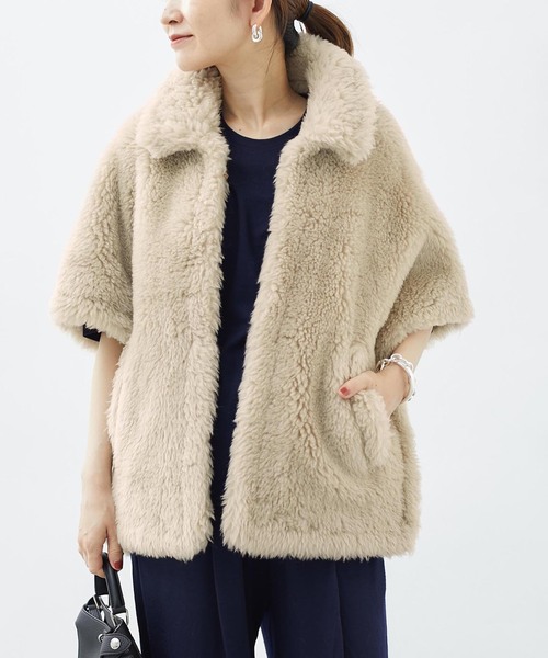 セール】TICCA（ティッカ） Woolファーポンチョ 0243410033（ポンチョ