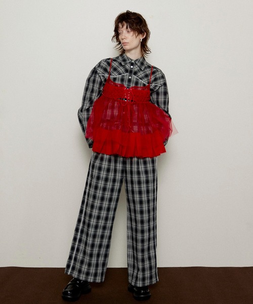 See-through Tulle Tunic/シースルーチュールチュニック（シャツ