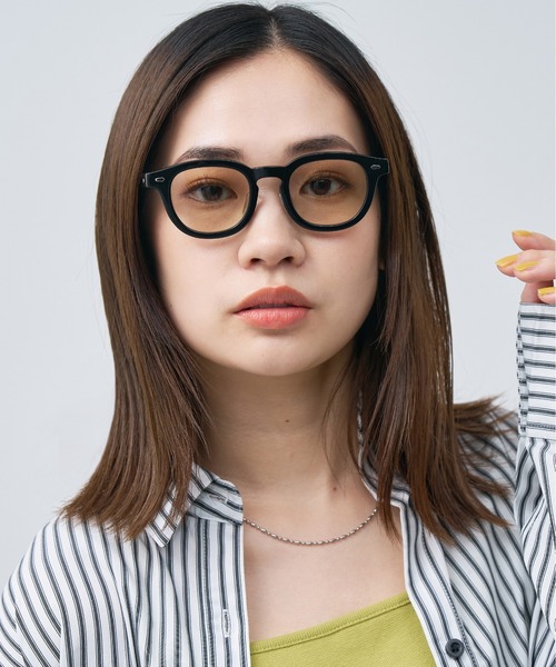 Zoff（ゾフ）の「【伊原 葵さんコラボ】#011ウェリントン型 黒縁 太縁