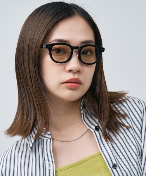 Zoff（ゾフ）の「【伊原 葵さんコラボ】#011ウェリントン型 黒縁 太縁