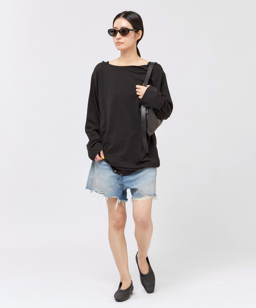 セール】*【R13/アールサーティーン】CROSSOVER SHORT（デニムパンツ