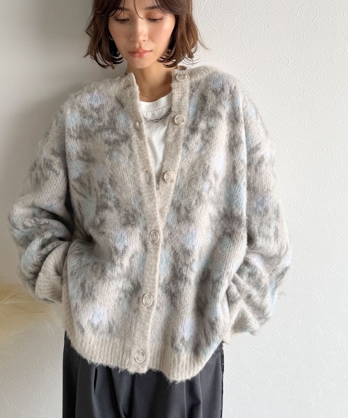 セール】大人可愛いヴィンテージ調。モヘアタッチ前後2wayアンティーク