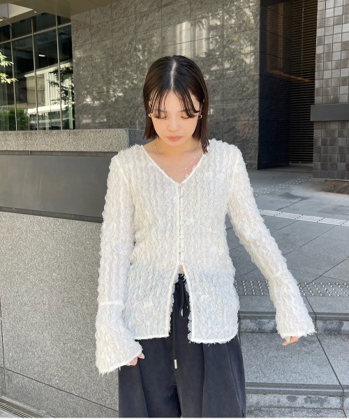 Ameri（アメリ）の「FURYL JACQUARD TOP（シャツ/ブラウス）」 - WEAR