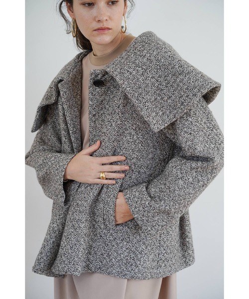 CLANE（クラネ）の「クラネ CLANE / ビッグカラーフレアコート BIG