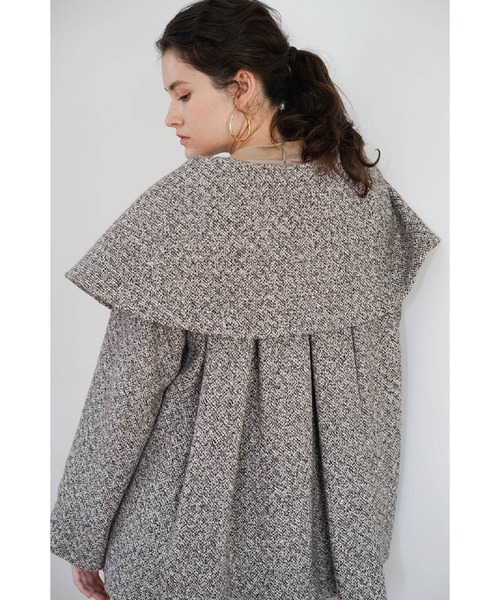 CLANE（クラネ）の「クラネ CLANE / ビッグカラーフレアコート BIG