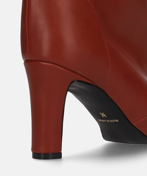 MAMIAN（マミアン）の「ポインテッドトゥ ワイドシャフト ロングブーツ