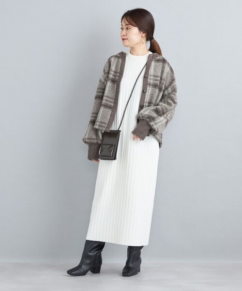 SHIPS（シップス）の「〈手洗い可能〉チェックショートカーディガン