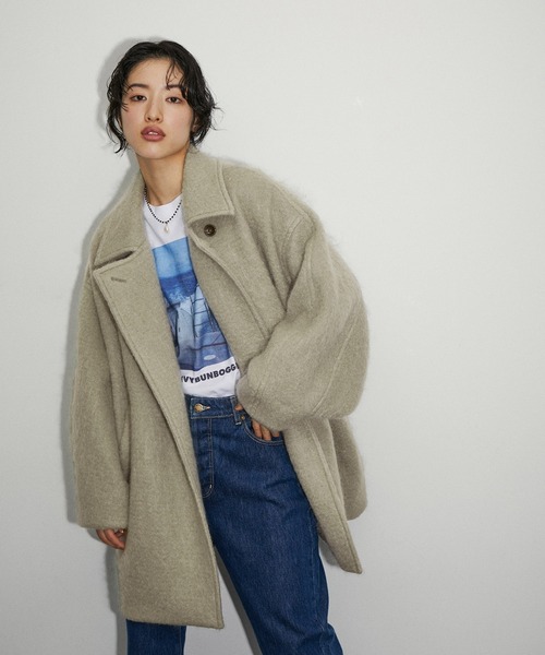 ADAM ET ROPE'（アダムエロペ）の「モヘヤシャギーミドルコート