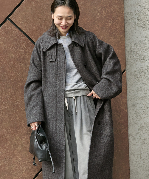 セール】MANTECO Soutien ロングコート（ステンカラーコート