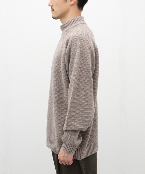 ATON（エイトン）の「【ATON / エイトン】WOOL KANOKO MOCKNECK