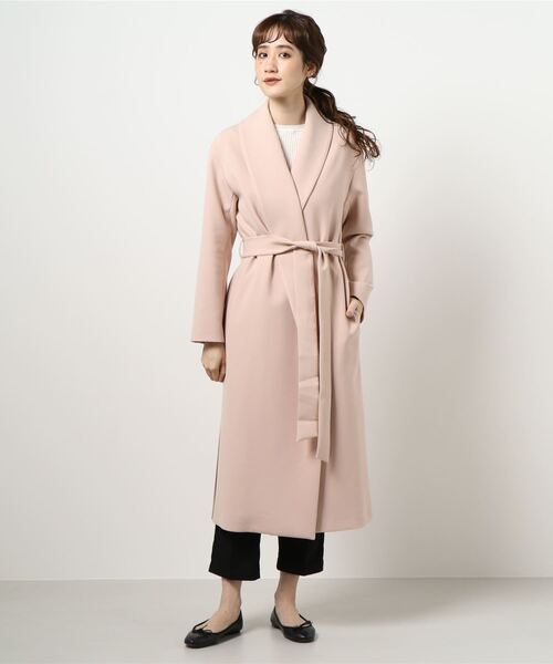 allureville（アルアバイル）の「ダブルクロスショールカラーコート