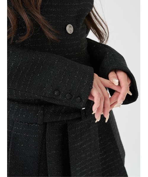 Darich（ダーリッチ）の「ボックスプリーツツイードミニワンピース