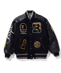 A BATHING APE（アベイシングエイプ）の「BAPE PATCH VARSITY JACKET M