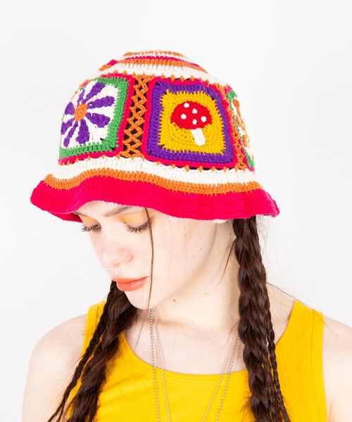 HYSTERIC GLAMOUR（ヒステリックグラマー）の「HG SQUARE 手編み