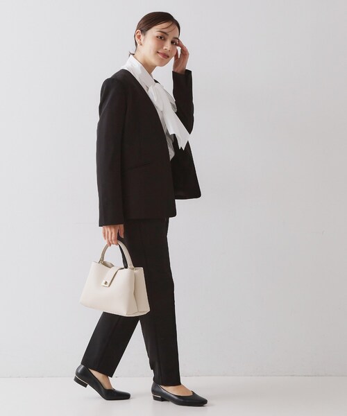 ≪通勤・セレモニー/セットアップ対応≫ Vネックジャケット/ダブル