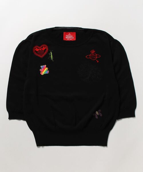 セール】ﾏﾙﾁｴﾝﾌﾞﾛｲﾀﾞﾘｰｽﾞﾆｯﾄ半袖ﾌﾟﾙｵｰﾊﾞｰ（ニット/セーター