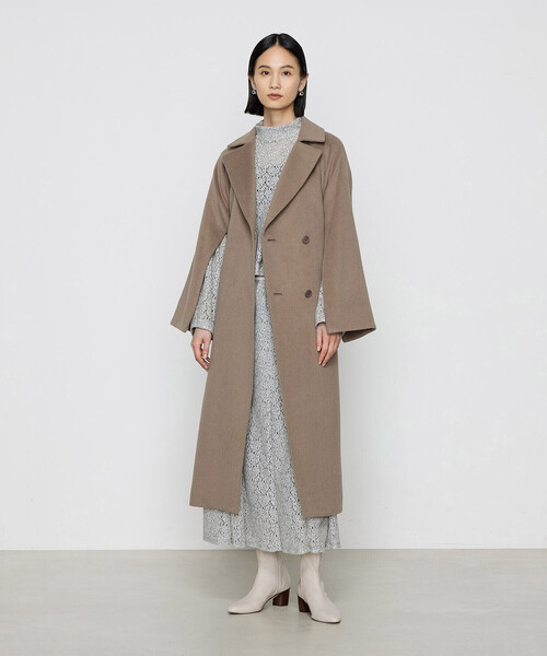 セール】アンゴラウール コンバーチブルロングコート（その他アウター