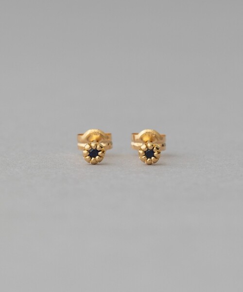 K18YG フルール ピアス（誕生石 5・7・9月）（ピアス（両耳用））｜ete