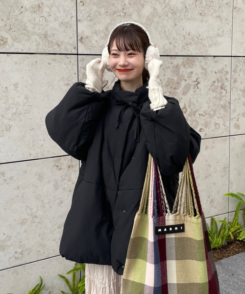 中綿リボンミドルコート（ブルゾン）｜hinari（ヒナリ）のファッション