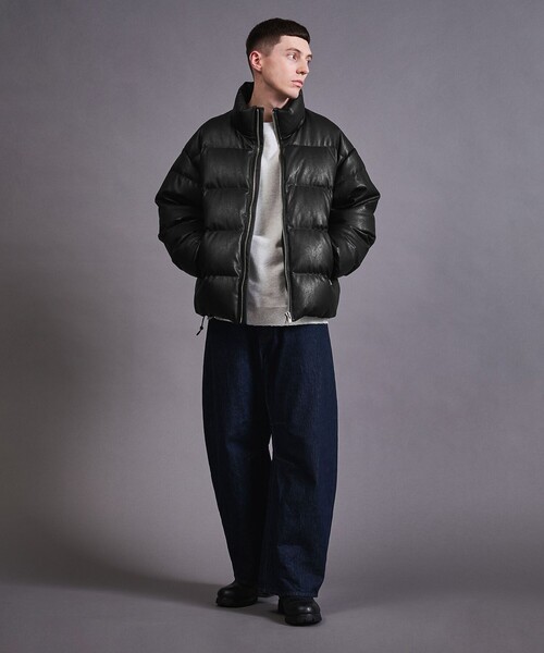 MONKEY TIME（モンキータイム）の「レザーライク ダウン ジャケット