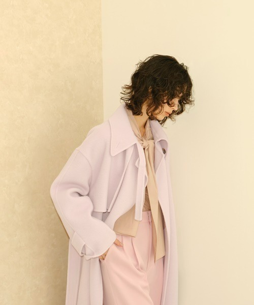 FRAY I.D（フレイアイディー）の「ウールカシミアトレンチリバーコート