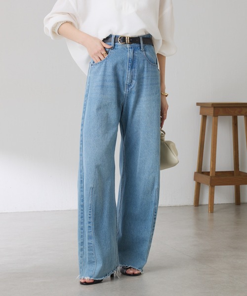 セール】Q.anos/ブルージュデニム/WEB限定/新サイズ展開（デニムパンツ