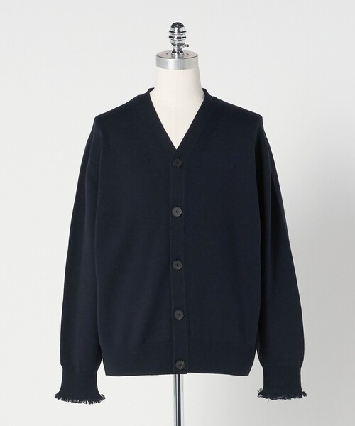 セール】＜LOEFF＞9ゲージ フリンジ カーディガン UNISEX（ニット