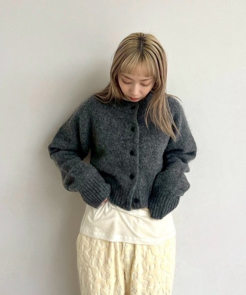 Melange Knit Cardigan（カーディガン/ボレロ）｜anuke（アンヌーク