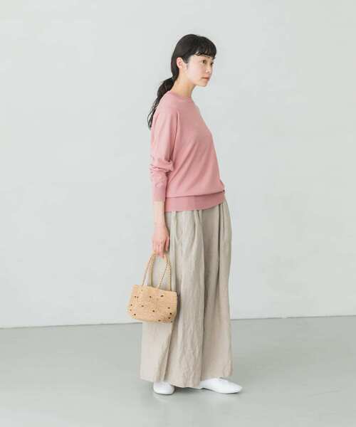 かぐれ（カグレ）の「コットンシルククルーネックプルオーバー（ニット