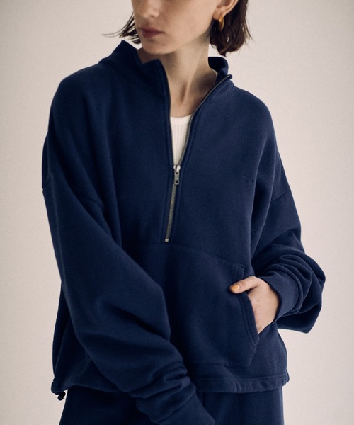 SEA（シー）の「ハーフジップ スウェットプルオーバー（スウェット