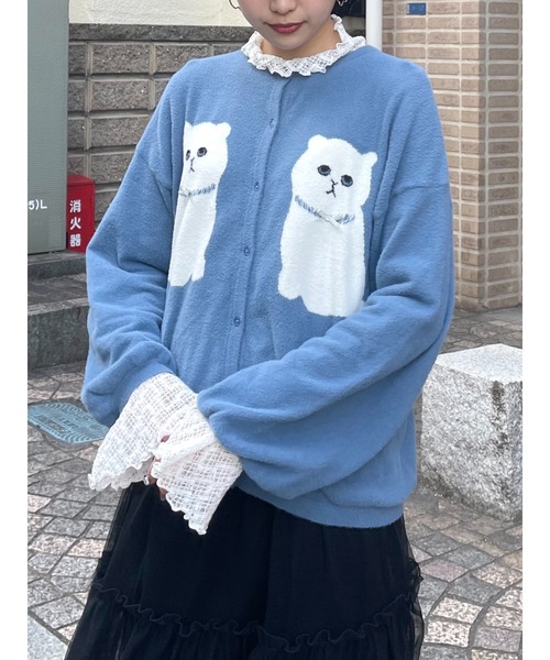 merry jenny（メリージェニー）の「cat×cat カーディガン