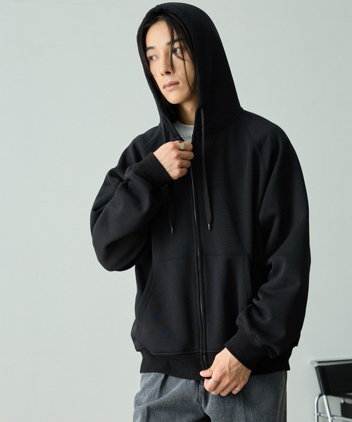 セール】ラグランバルーンスリーブオーバーサイズZIPパーカー