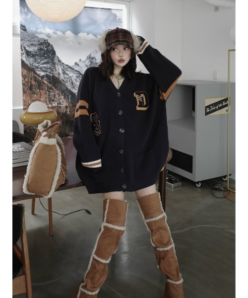 Darich（ダーリッチ）の「フェイクムートンニーハイブーツ（ブーツ