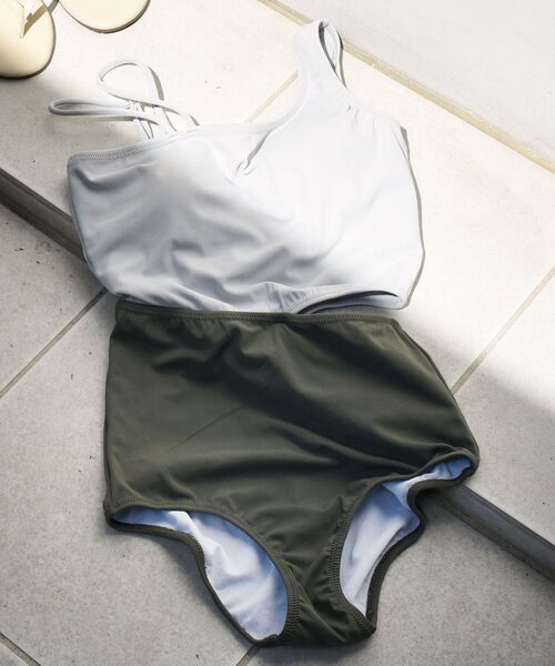 SHIPS（シップス）の「Wai:ワンショルダーSWIM WEAR◇（水着）」 - WEAR