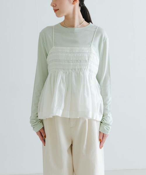 セール】レース切り替えキャミブラウス（キャミソール）｜URBAN