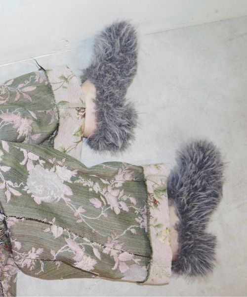 musubore（ムスボレ）の「fur mule / ファーミュール（サンダル）」 - WEAR