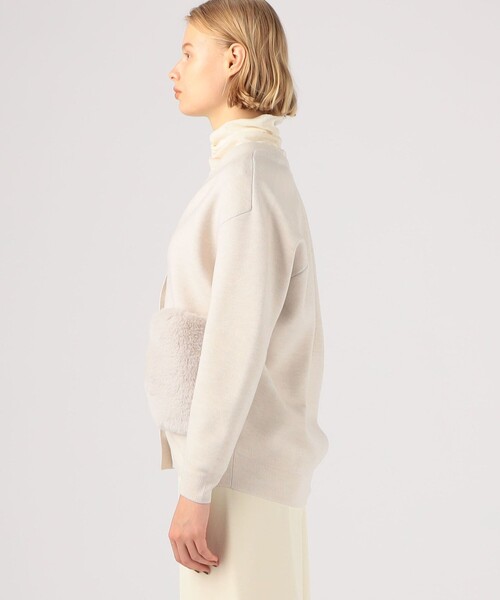 BALLSEY（ボールジィ）の「ウールポリエステルミラノリブ ファー