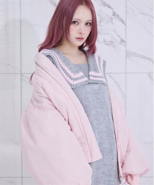 FickleBebe（フィクルベベ）の「FBセーラーカラーニット（ニット